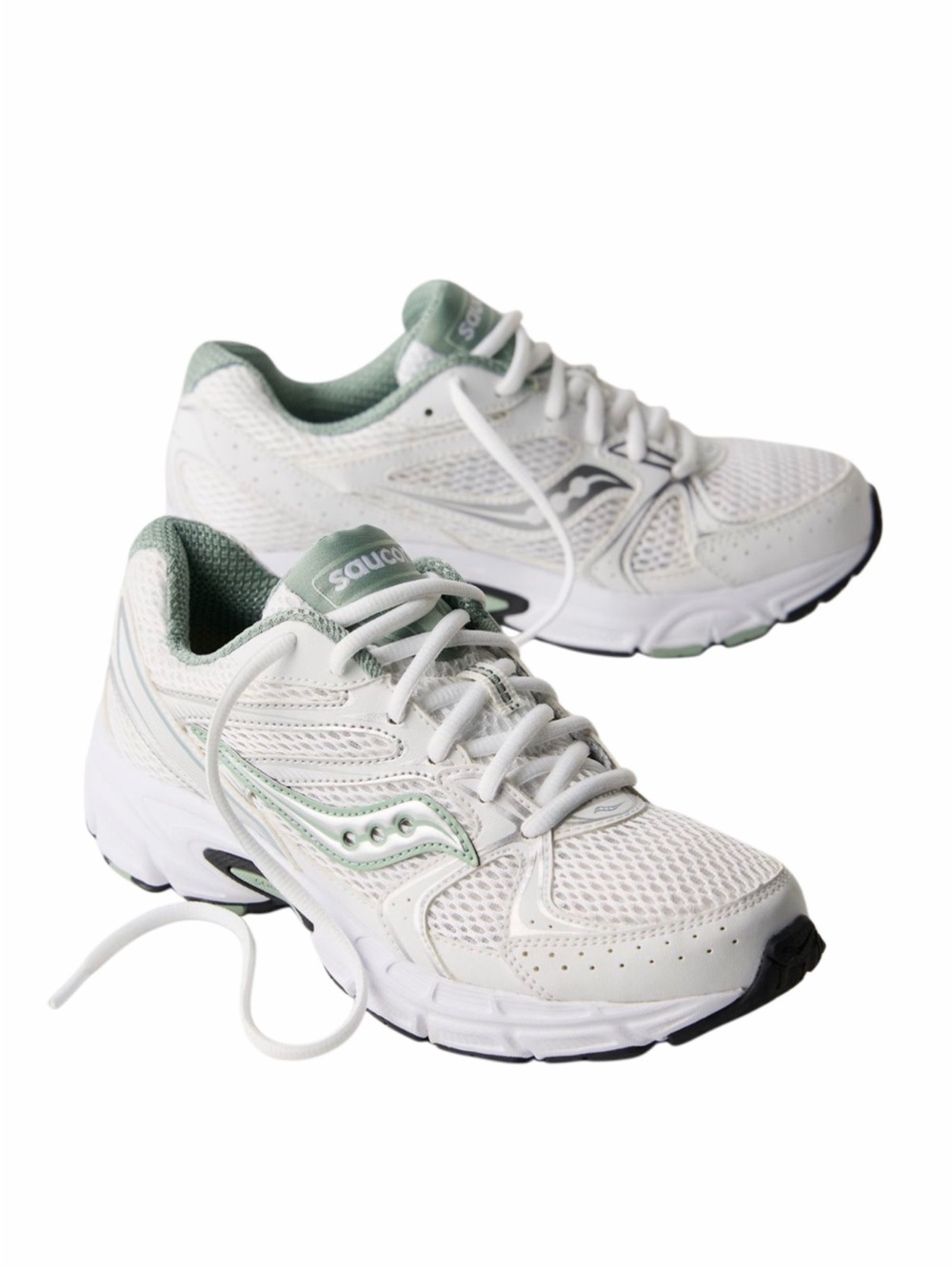 NWT NIB  Men’s Sneakers Size 10 white & Sage | Saucony Ride Millennium Sneakers